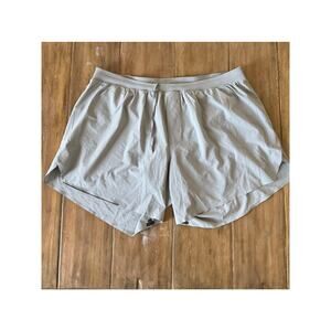 Lululemon Fast Free Lined Shorts Men’s XXL Gray 6" Running Gym Shorts
